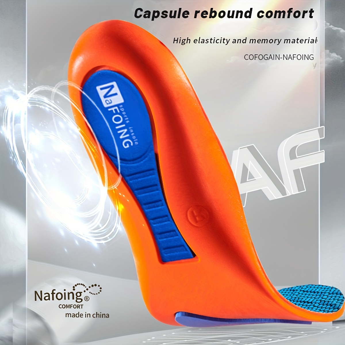 Breathable Sport Insoles For Shoes Sole Shock Absorption