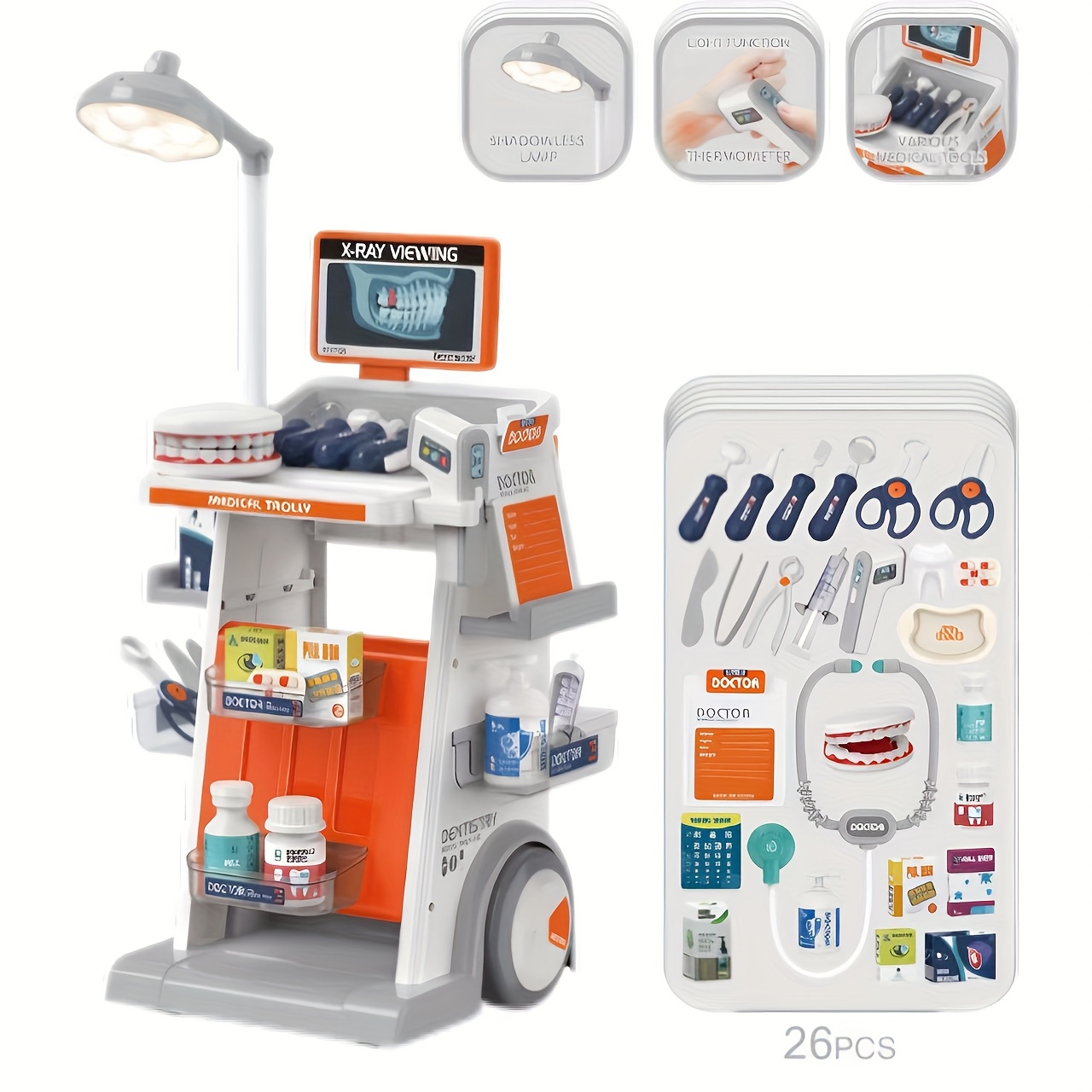 Tandarts, kleine dokter, verpleegsterkar