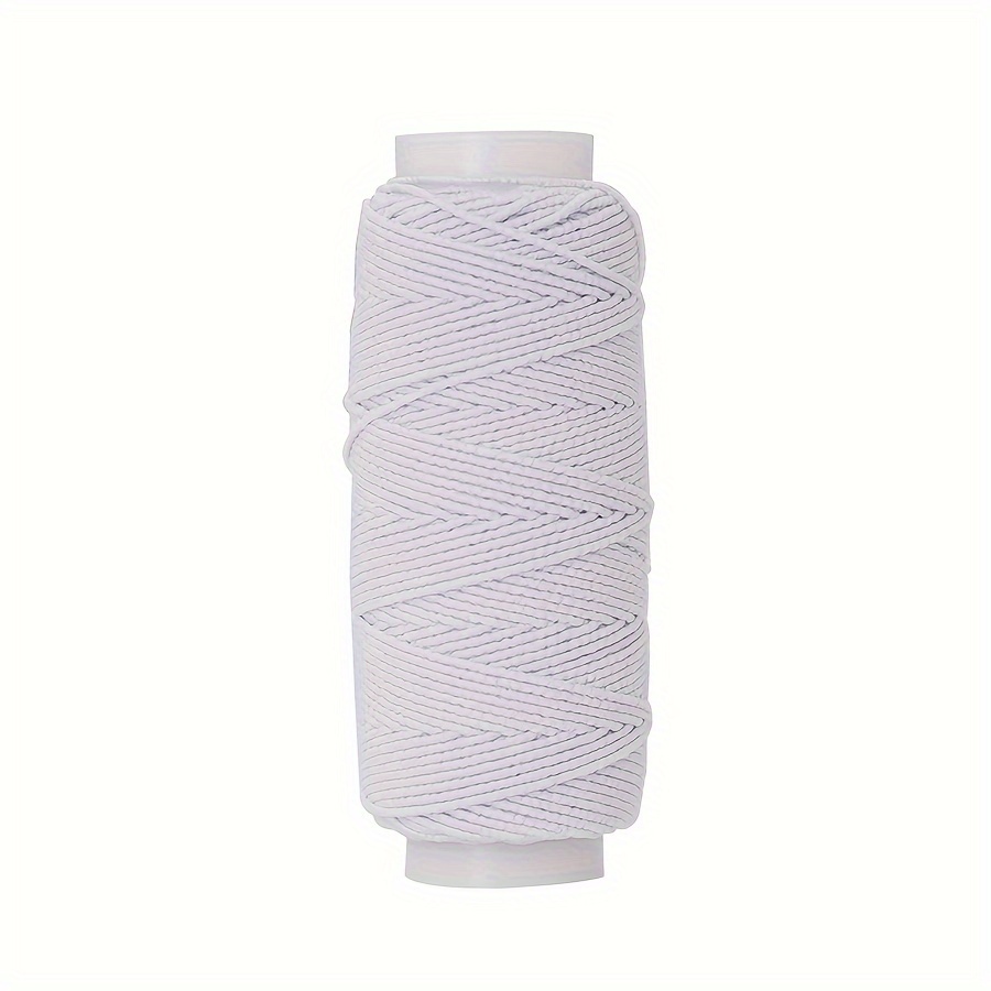 Image of 0.5mm Sewing Machine Elastic Thread - High Elasticity, 0.5mm Thickness, White/black - Perfect For Sewing Clothing With Elastic Bands