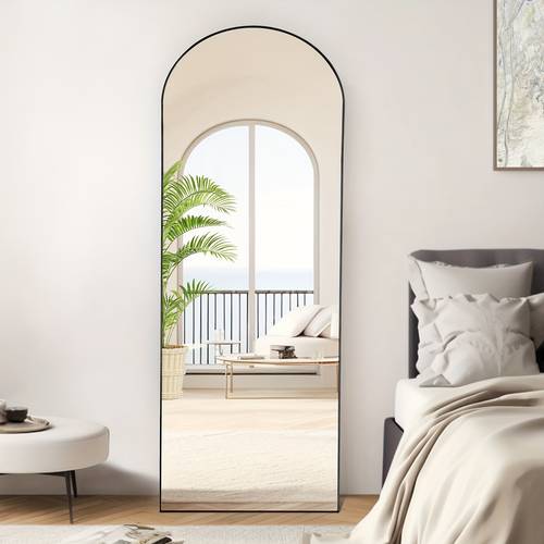 arched full length 64 x 21 59 x16 with stand floor with aluminum alloy frame for bedroom standing full body with proof nano glass for wall living room