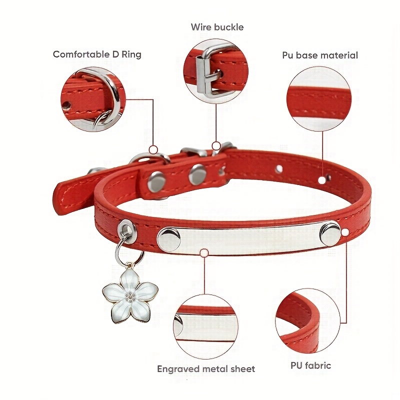 Personalized Customizable Name Cat Collar with Anti-Lost ID Tag