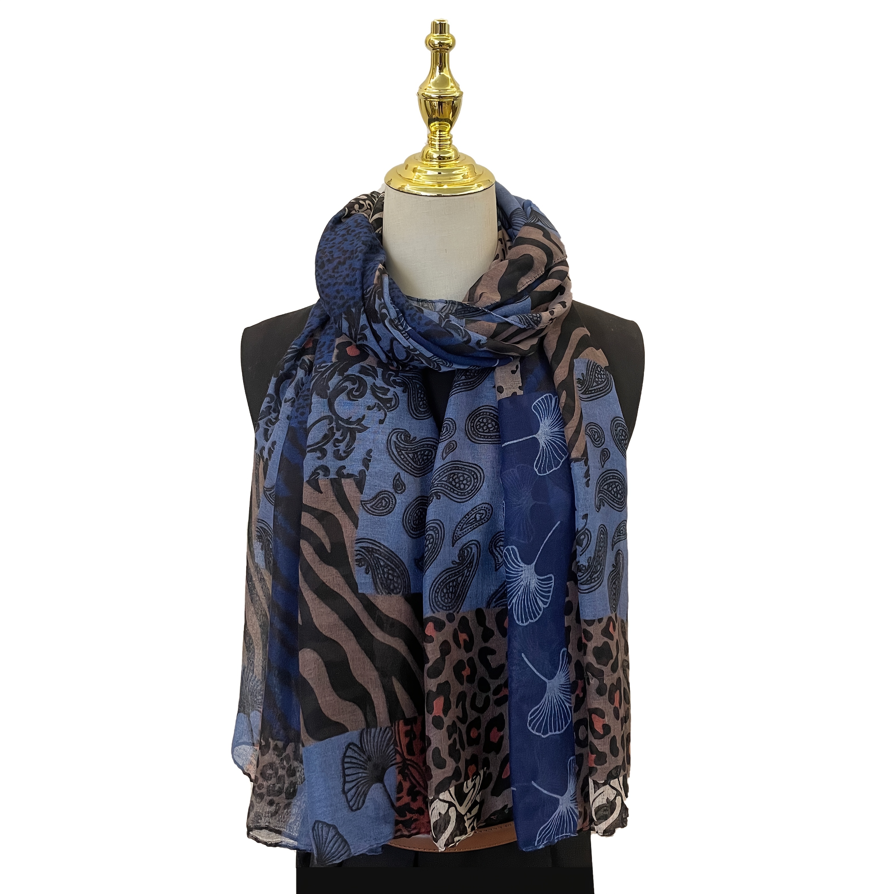 TEMU 1/2pcs Classic Vintage , Leopard Print Scarf, Versatile Comfortable Autumn/winter Shawl, Women's Winter Wrap, Outdoor , Autumn Fashion, Trendy