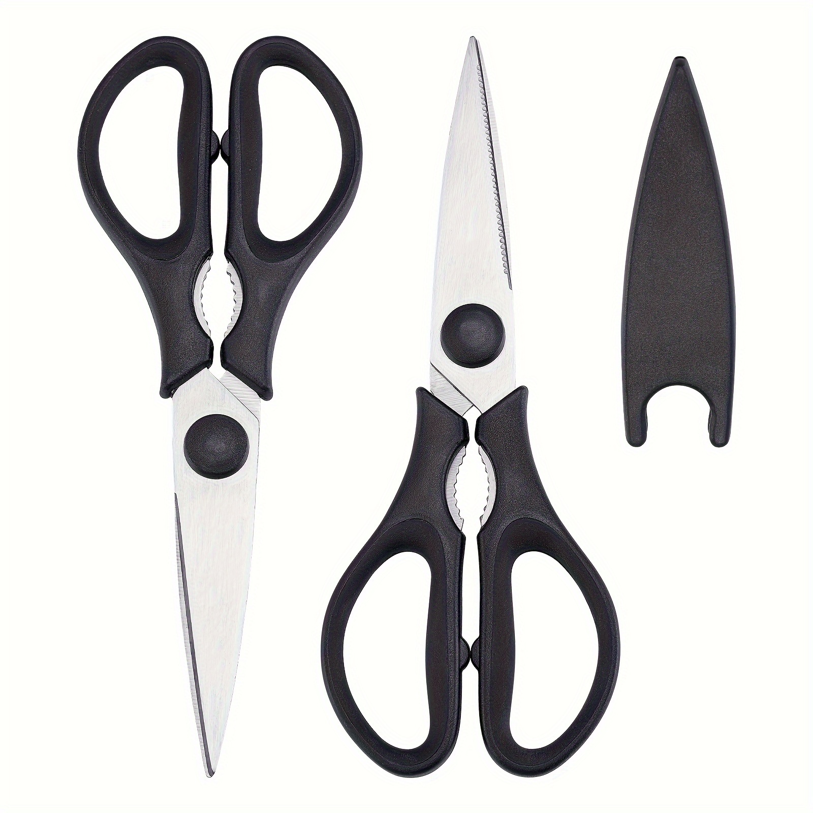 

1pc Kitchen Shears - 8" Heavy-duty Scissors - - Dishwasher Safe Stainless Steel For Cooking, Meat Cutting, , Crafts And More