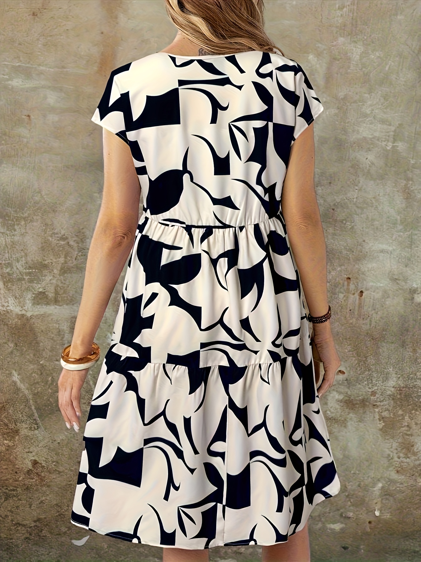 women's tummy control a line dress cinched waist Temu United