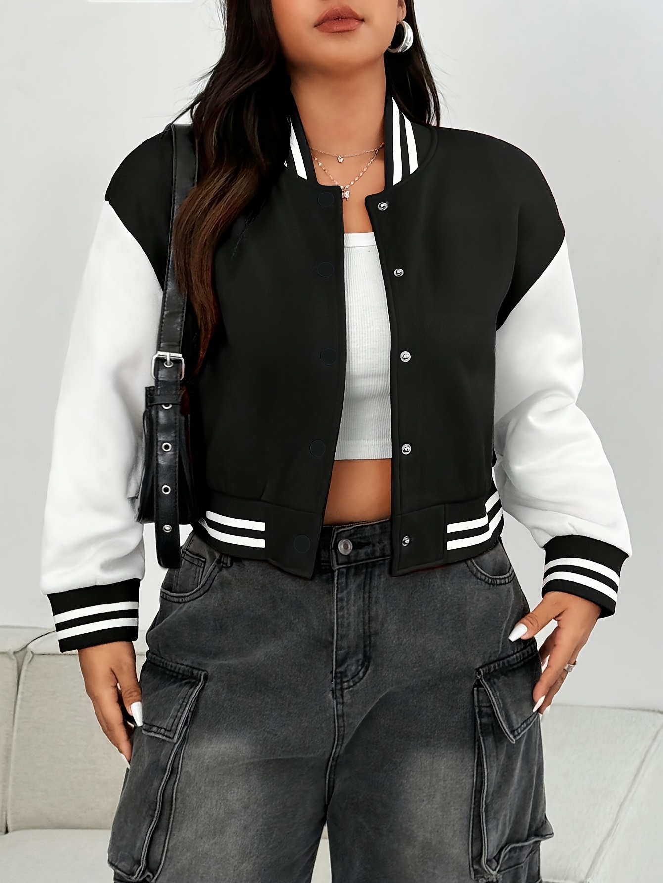 black jacket for women sold on Temu United States