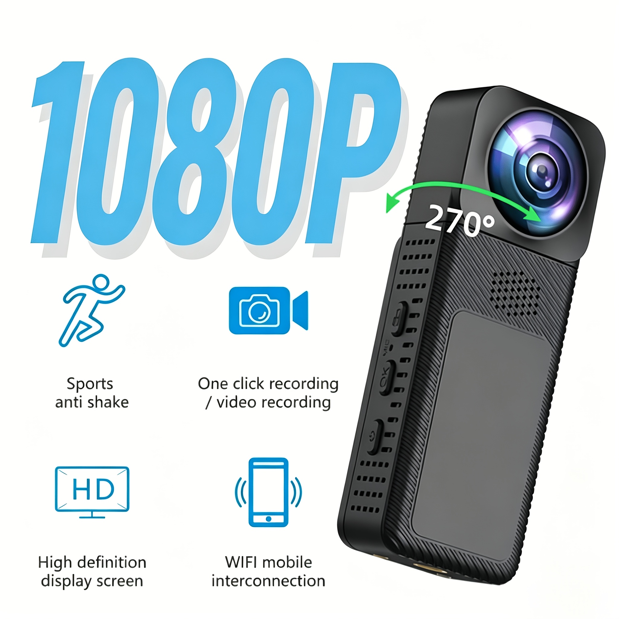 SJCAM Body Cam A20 4k 24fps Gyro Stabilization Dual Microphone LED Light Waterproof Police Cam Body Cam Sports and Action Camera Price in India - Buy SJCAM Body Cam A20 4k 24fps