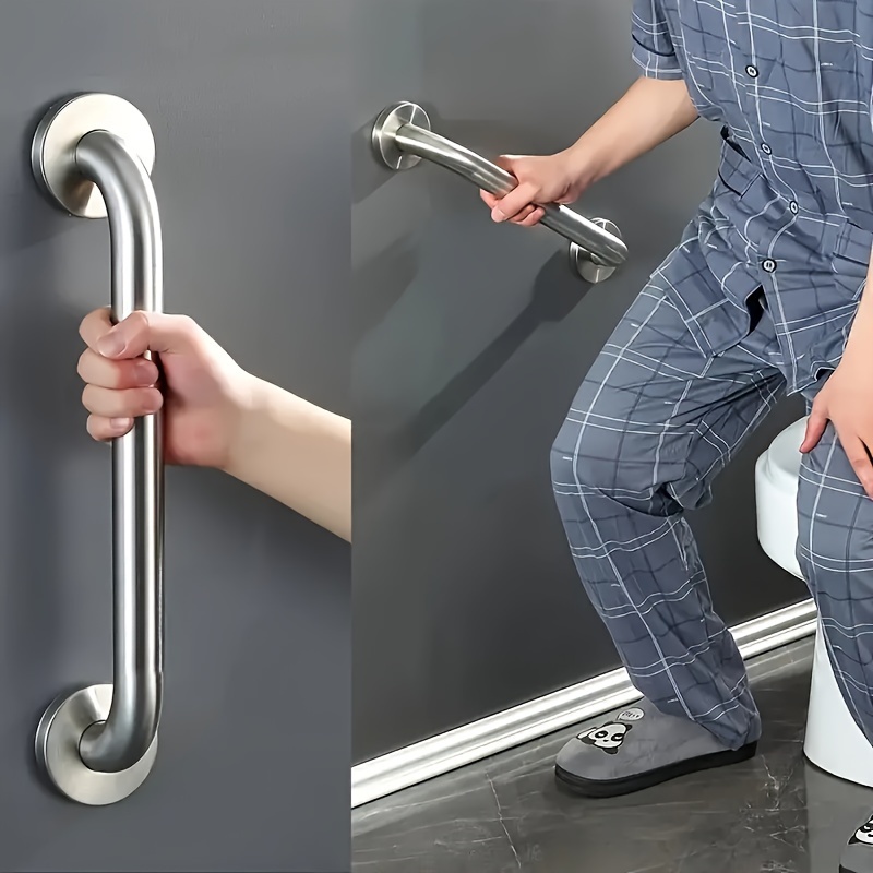 3pcs stainless steel grab bars set wall mounted durable Temu - Main Image