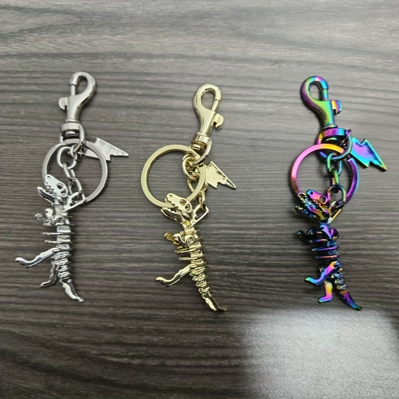 

Keychain Bag Pendant With 1pc Dinosaur Skeleton