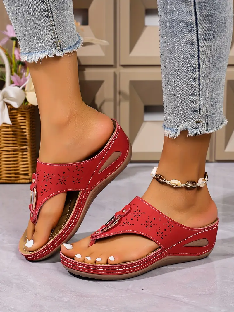 womens fashion slide sandals black cover decor open toe wedge heel casual summer strappy sandals details 25