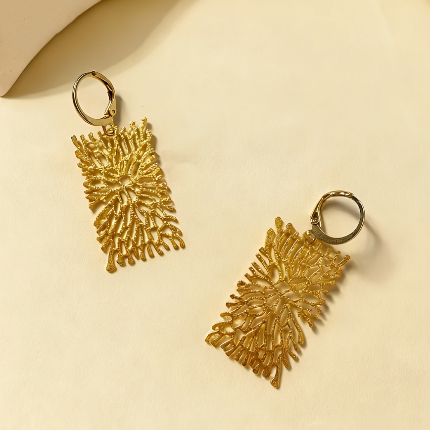 E-shop Natur Ast Lange Ohrringe - Unregelmäßige Einzigartige Auffällige Urlaubs Schmuck (1 Paar)