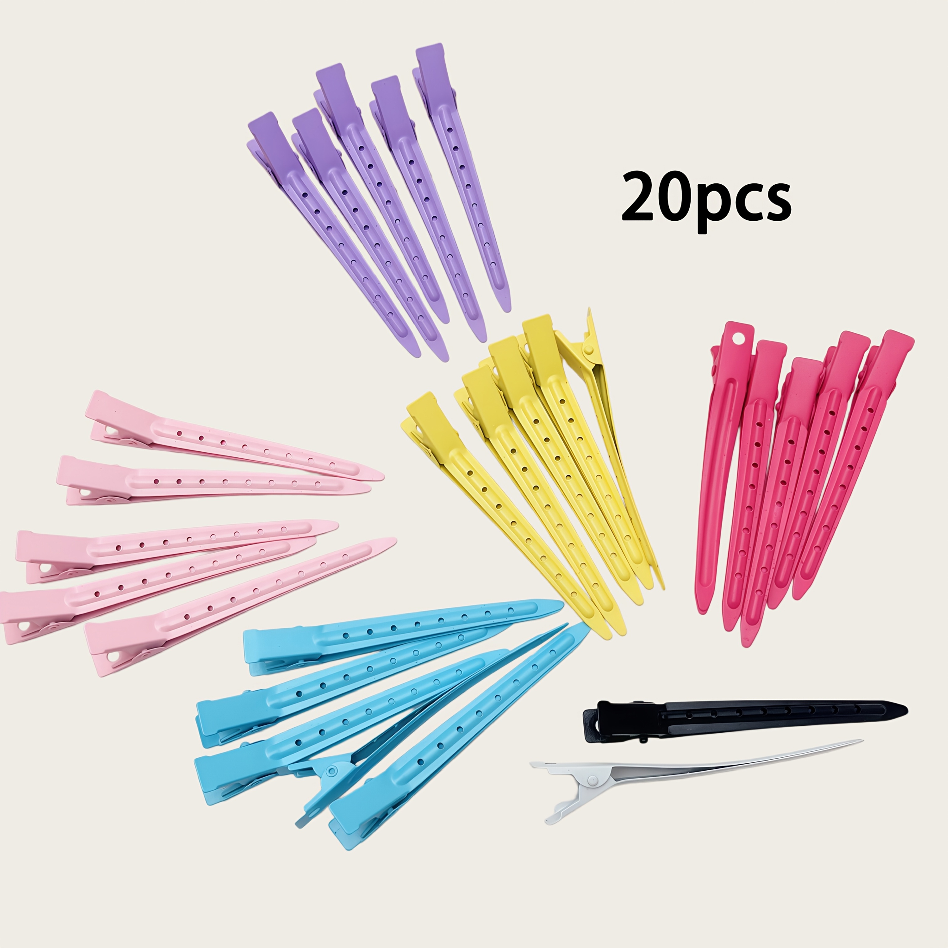 TEMU 20pcs/35pcs Professional Metal Hair Roller Set - Salon-quality Root Lifting Clips Styling, Trimming & Hairdressing - Durable, & Hair
