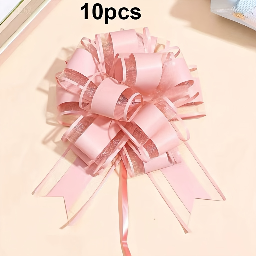 10pcs set   multiple colors   perfectly suitable for wedding christmas halloween valentines day and birthday party decorations suitable for gift wrapping and floral arrangements organza ribbon bows for bouquets
