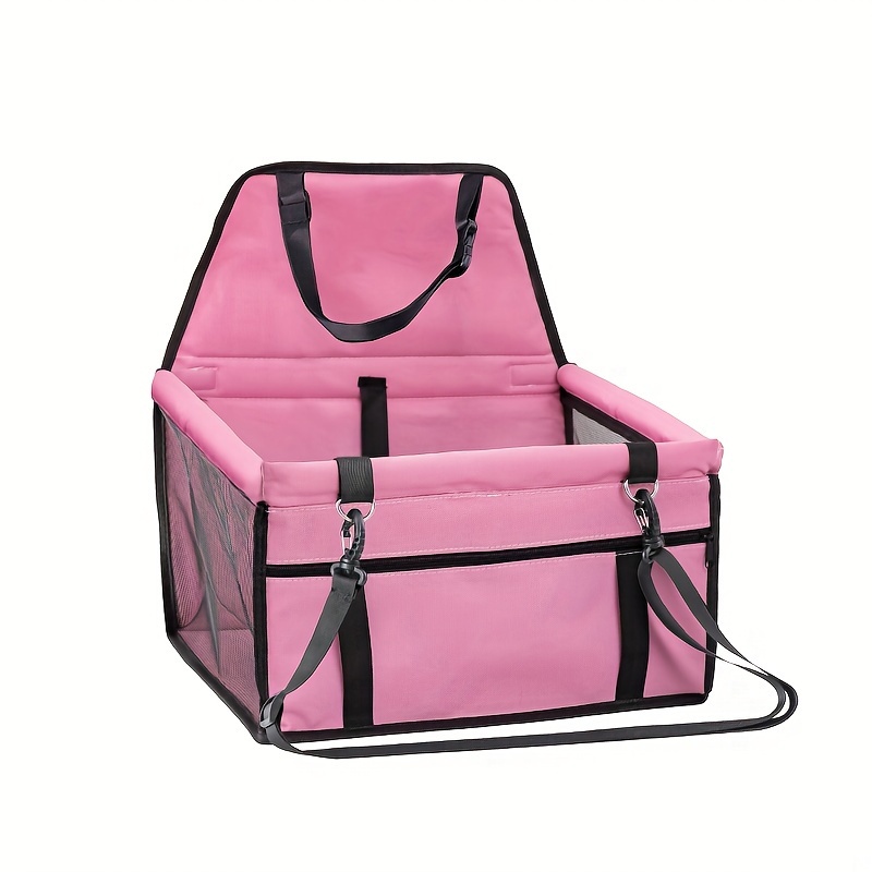 TEMU 1pc Car Pet Seat Cat Bed, Soft-sided Carrier For Cats And Dogs, Essential For Outdoor Travel And Car Rides, Dual-use Safety Seat With Securing