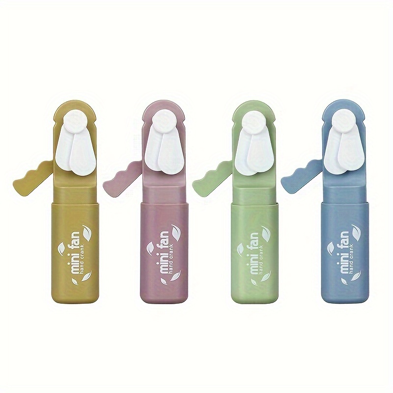 

Portable Handheld Mini Manual Press Fans, Pocket-sized Cooling Summer Travel Companion, Fresh And Simple Design With Hand Pressure Operation