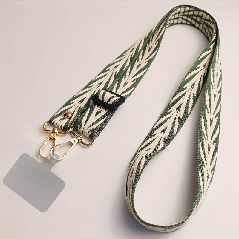 Embroidered Long Phone Lanyard, Diagonal Shoulder Strap, Adjustable Neck Strap, Phone Case, Phone Protective Cover, Anti-lost Lanyard