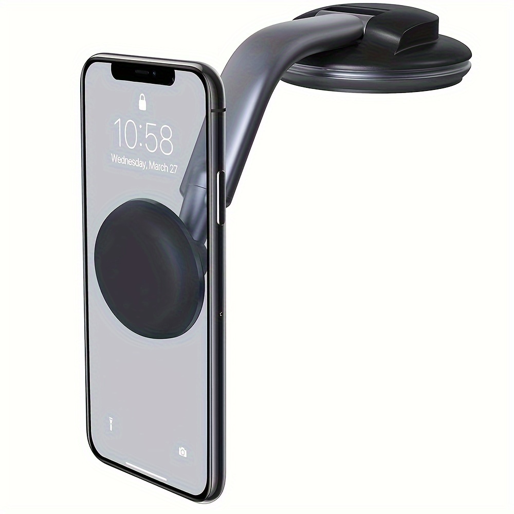 

Adhesive Suction Cup Multifunctional Car Mount, Magnetic Phone Holder, 360 Degree Rotated Base And Adjustable Arm, Suitable For Most Of Cars And Mobile Phones