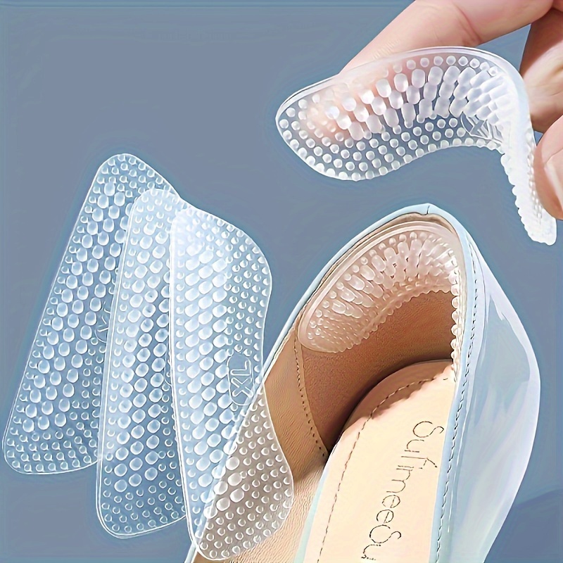 

Comfort Plus Silicone Heel Grips For Men & Women - 2pcs Anti-slip Cushions For Foot Care