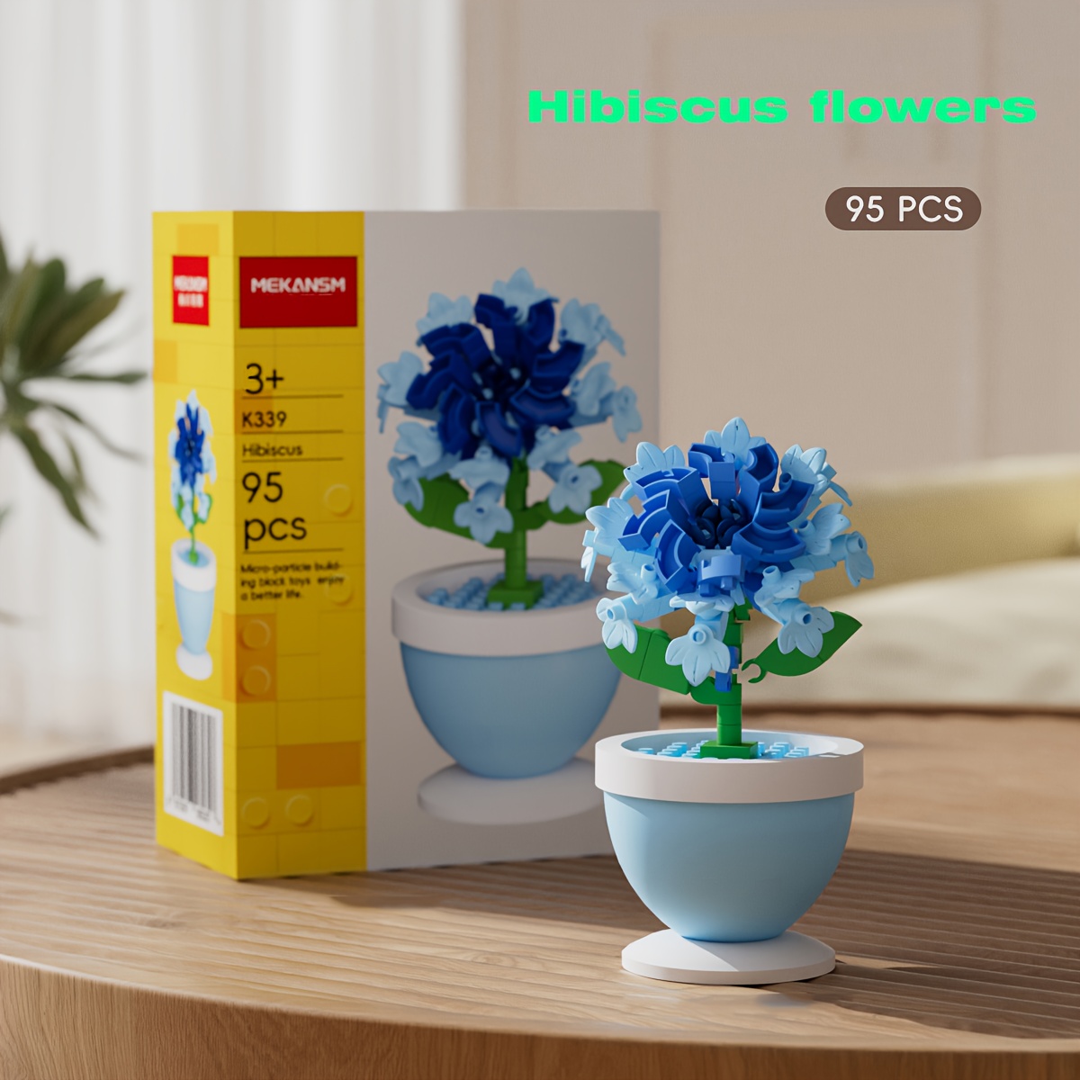 Flower Bonsai Building Blocks Set Home Decor Desk