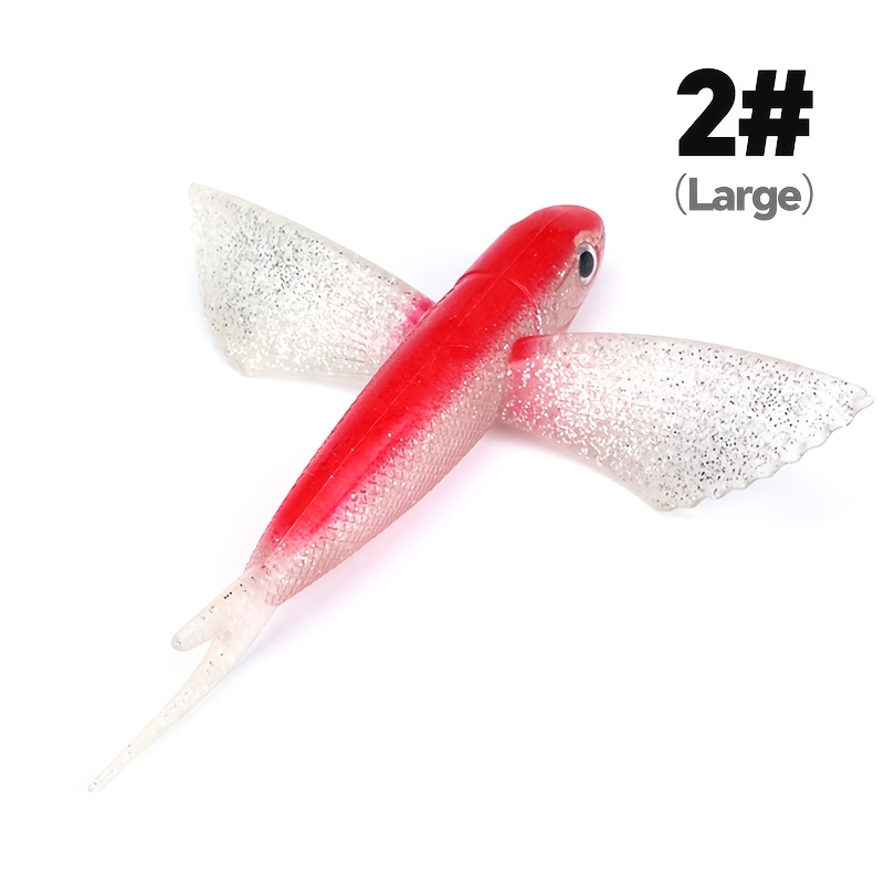 TEMU 1pc Weihe Bionic Fish Flying Fish Sea Fishing Soft Bait Tuna Lure Fish Bait Fish