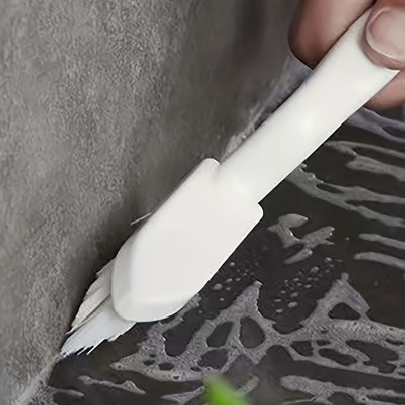 TEMU 1pc Slot Cleaning Brush, Handheld Crevice Brush, Bathroom Floor Wall Tile Toilet Cleaning Brush, Window And Sill Brush, Dusting Brush, No Dead