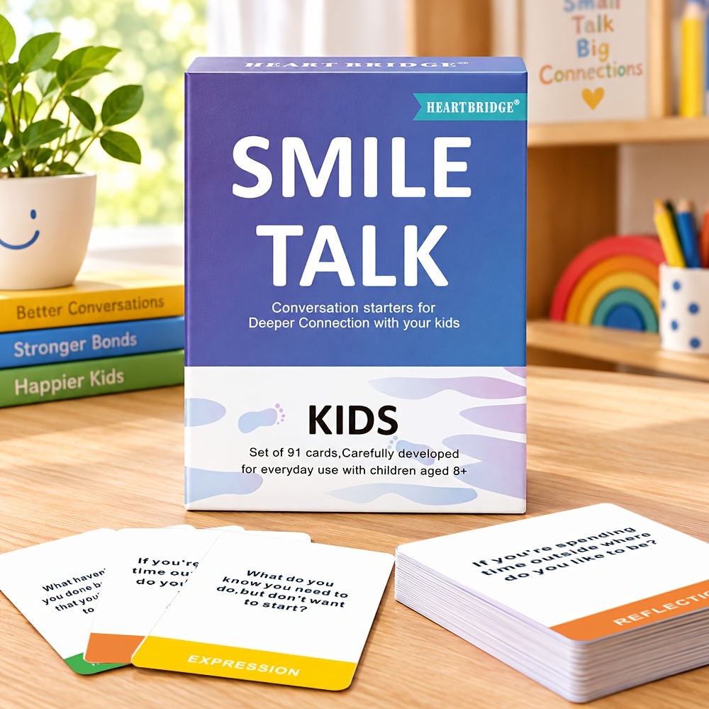 SMILE TALK Children's Dialogue Card Game for Creative Thinking