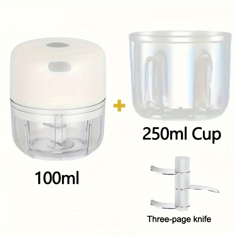   usb rechargeable mini chopper 100ml 250ml versatile garlic meat grinder fast 1000 rpm motor   companion Product details 6