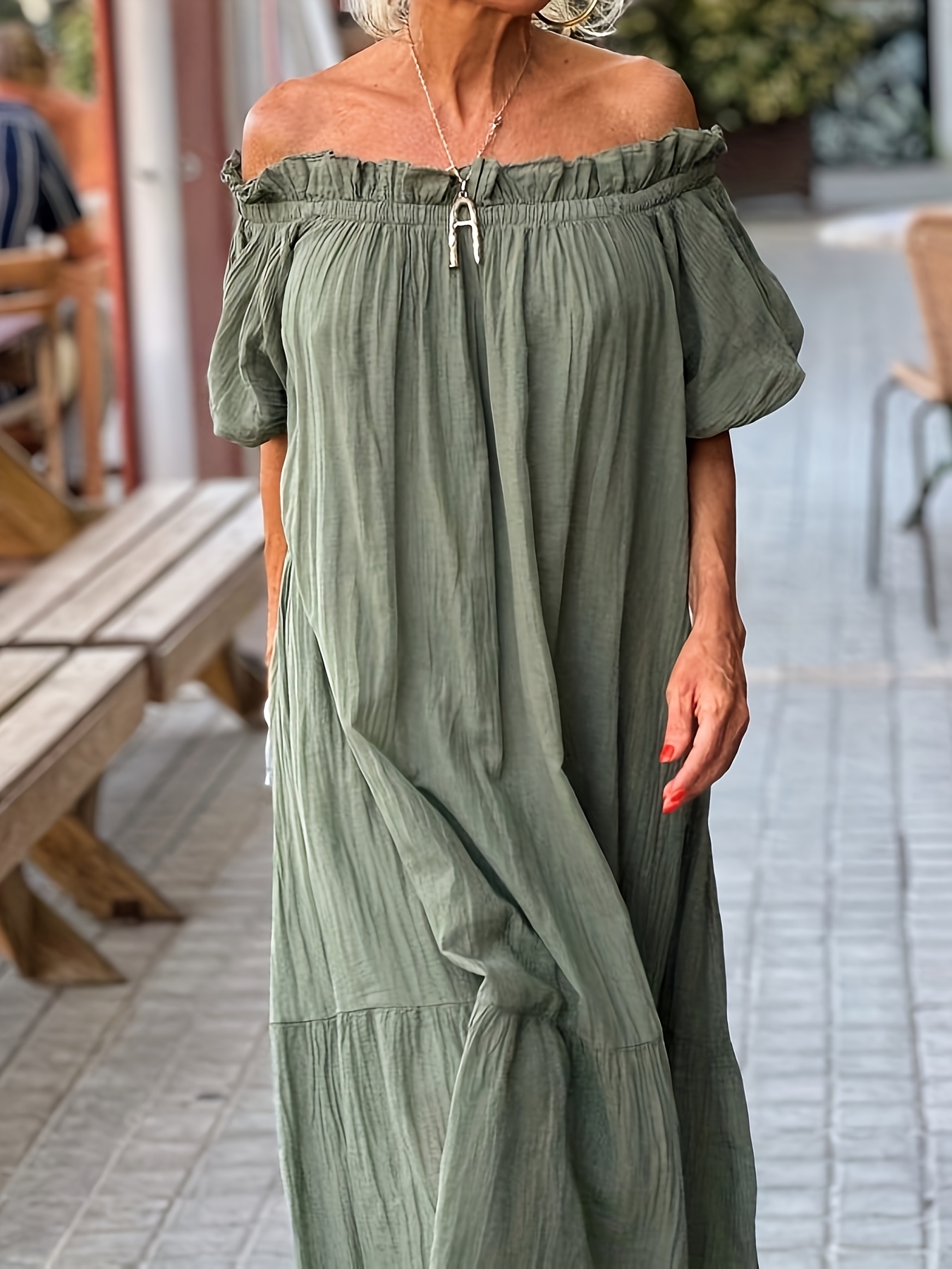 chinese dress ladies Say You Love Me Off Shoulder Dress main image 0