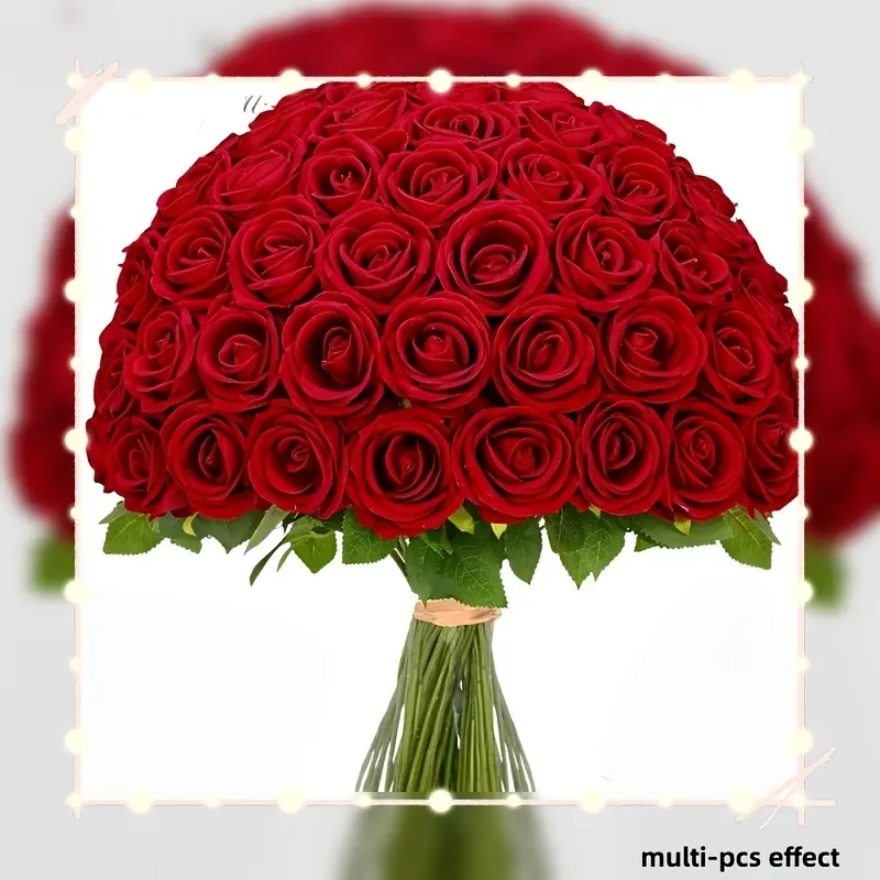 12 künstliche rote rosen künstliche