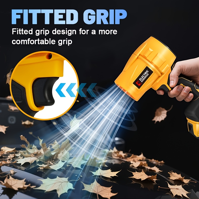 Electric Brushless Air Blower (Tool Solely - No Battery) 50000RPM Goddess Car Dryer Dust Blowing Tools for Clearing Leaves Snow