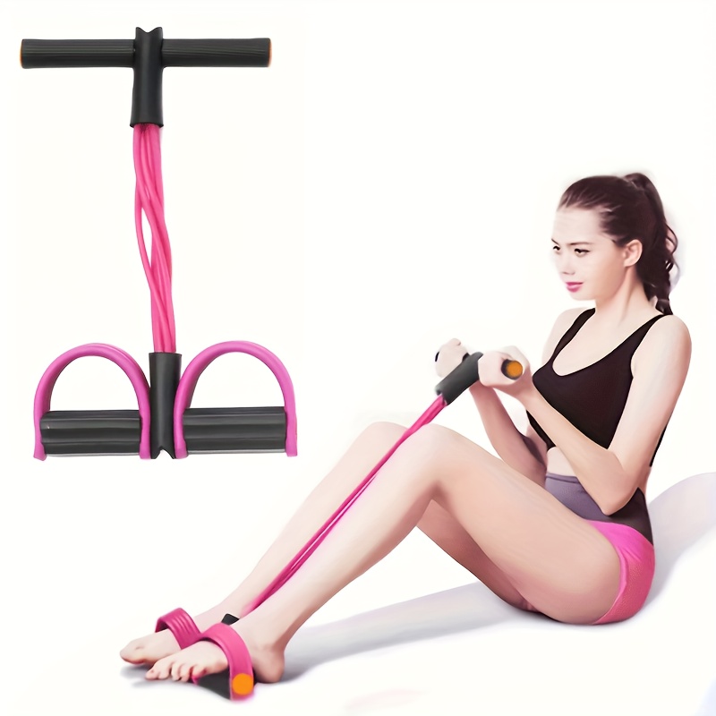 multifunctional pull rope 6 tube elastic yoga pedal puller   band natural latex pull rope fitness equipment for abdomen waist arm leg stretching details 5