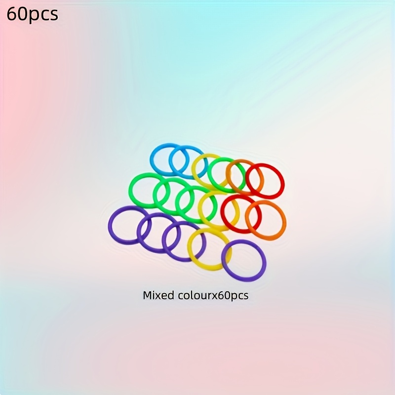 TEMU 60 anillos de de 0.78 pulgadas de diámetro, anillos de encuadernación, anillos de encuadernación de plástico, anillos de hebilla, múltiples