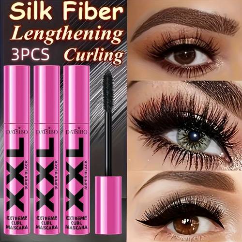 xxl mascara in cool black 36 hour waterproof sweatproof free smudge proof formula for natural and lengthened lashes