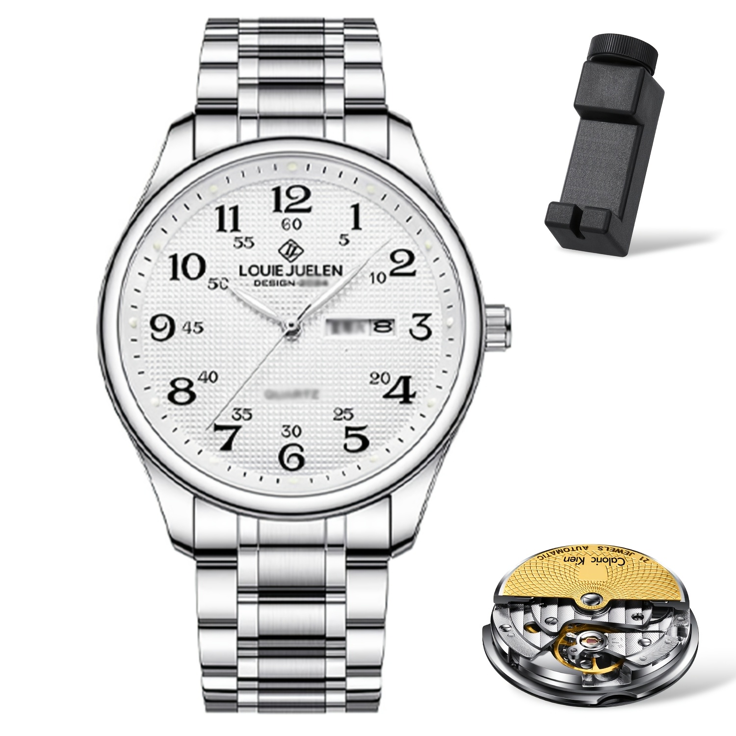 Juelen Retro Mechanical Watch - Fully Automatic Movement Watch Men's Fashion Trend Simple Versatile Business Men's Watch, Suitable For Festival Gifts, Best Christmas Gift