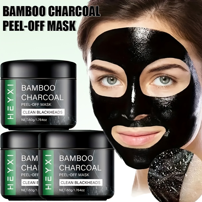 Masque au Charbon de Bambou 50g - Nettoyage Profond, Hydratant, Facile à Utiliser, Formule Non Irritante, Hypoallergénique, Adapté à Tous les Types de Peau Claire Beige, Masque de Soin, Masque aux Ingrédients Naturels, Masque Hydratant