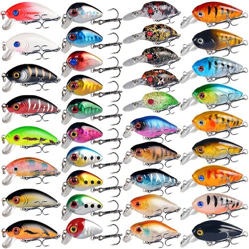 37 szt. woblerów wędkarskich japoński design crankbait crank bait na oko szczupaka pesca