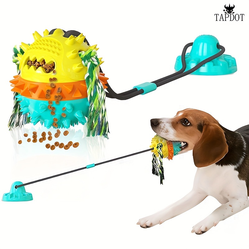 

Dog Toys For Aggressive Chewers Interactive Puzzle Stimulating Chew Toy Suction Cup Tug Of War Enrichment Rope Boredom Busy Self Play Food Teething Puppy Dispensing Squeaky Ball Dogs