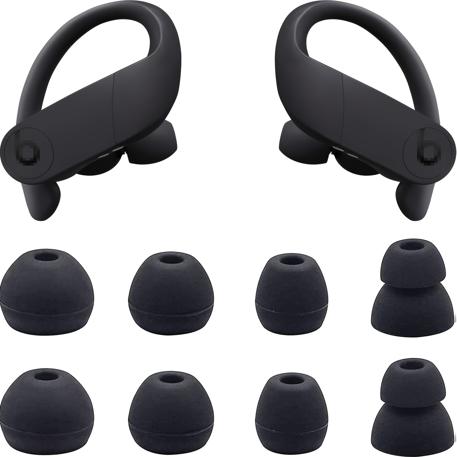 

4-pair Silicone Earbuds Set - Comfortable, Wireless Headphone Tips In Sizes For , Wireless Earbuds