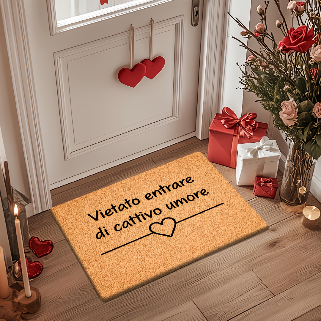 TEMU 1pc Simple And Stylish " Allowed" Pattern Printed Doormat, Suitable For Multiple Scenes Such As Bedrooms, Kitchens, Dining Rooms, And Bathrooms,