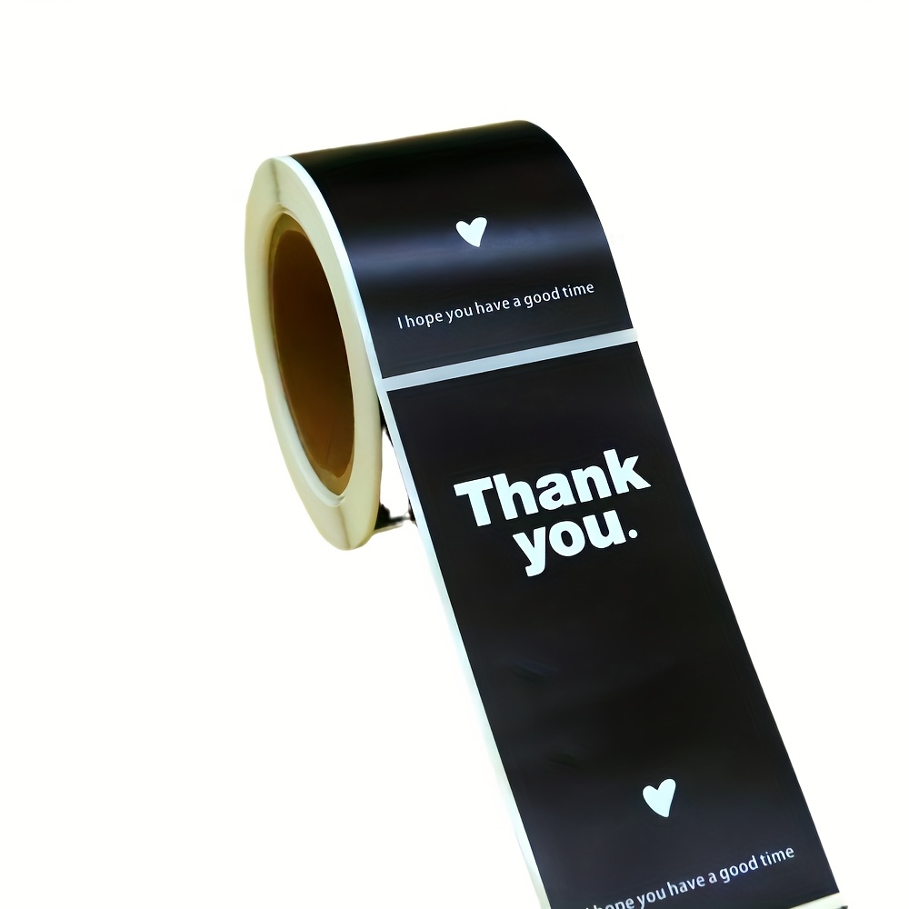 150pcs/roll Thank You Gift Sealing Stickers - 8.48x3.99 & White Labels With For Weddings, Parties, And Special Occasions, Party Giveaways, Message