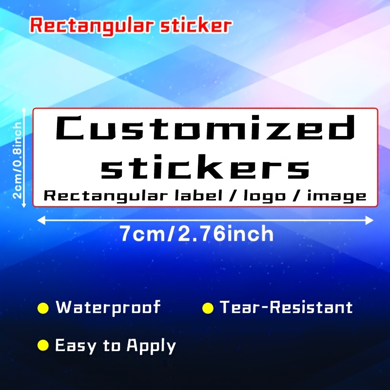 TEMU 20/60/600pcs Customizable Rounded Rectangular Labels | High-quality Pp Matte Stickers, Personalized Text/images/logos/qr Codes For Seals,