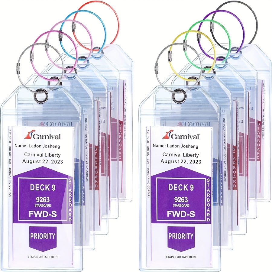 5/10 Paket Şeffaf PVC Bagaj Etiketi Tutucuları - Dayanıklı Fermuar Kapatma,   Gemileri, 2025 ve 2026 için Yazılı Etiketler,   Tanıma İçin Şeffaf Tasarım, Seyahat İçin Bagaj Etiketleri, Bagaj Aksesuarları, Seyahat Tanıma, Minimalist Tarz, Güvenli Fermuar Kapatma