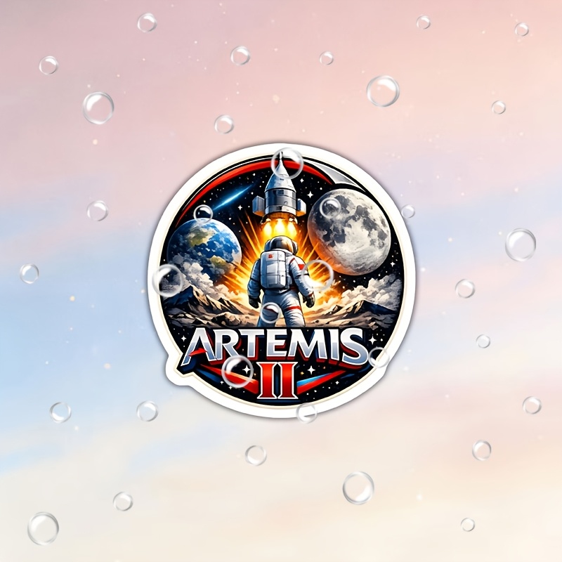   ii   patch astronaut moon exploration design sticker 14cm 5 51in 1pc 9