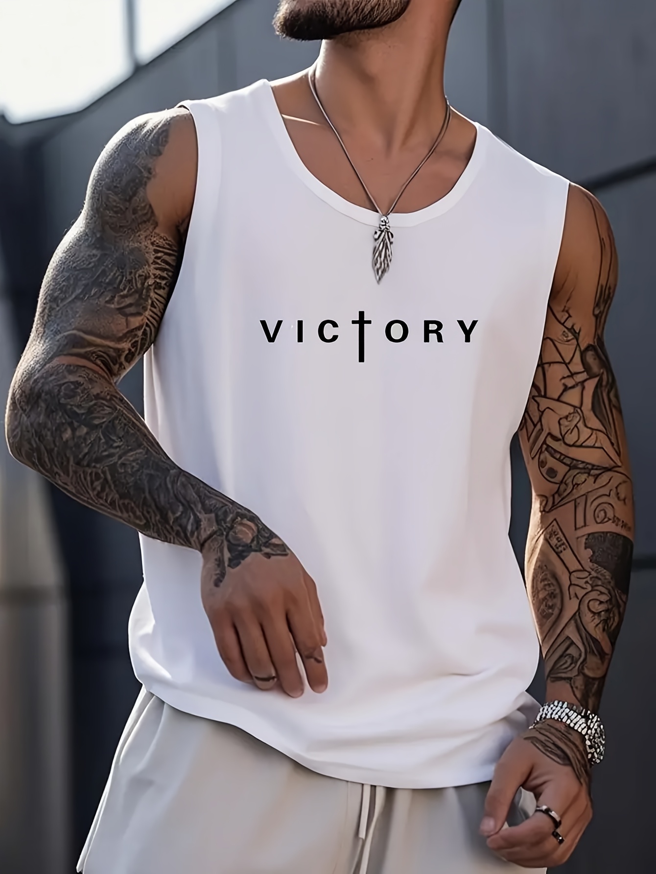 【LENO】NO SLEEVE SHIRT no sleeve shirt men sold on Temu United States