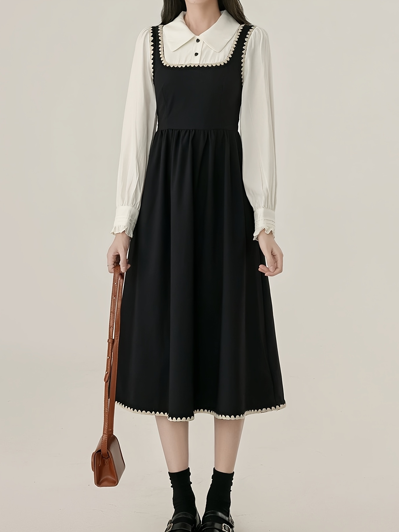 two piece college style shirt dress womens - Temu United Arab Emirates