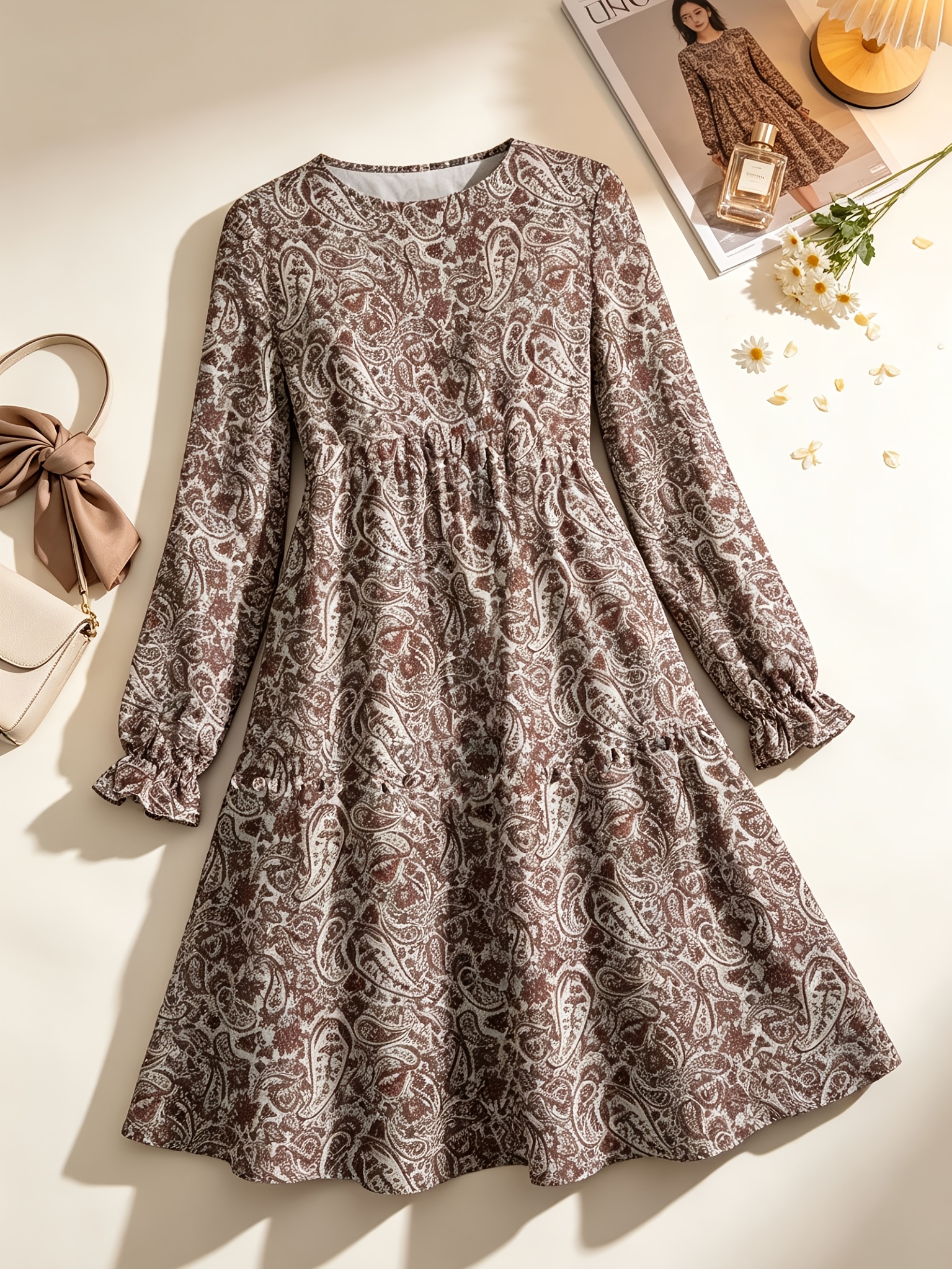 princess polly baby blue dress Plus Size Crepe Square Neck, Alena Midi Dress in Wine, Size 2X, for Brunch main image 1