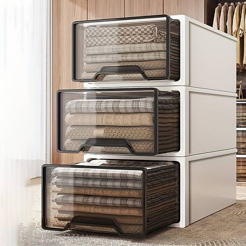3pcs stackable drawer organizer durable plastic ideal for clothes documents and home supplies suitable for closets and desktops easy to clean multi functional storage solution