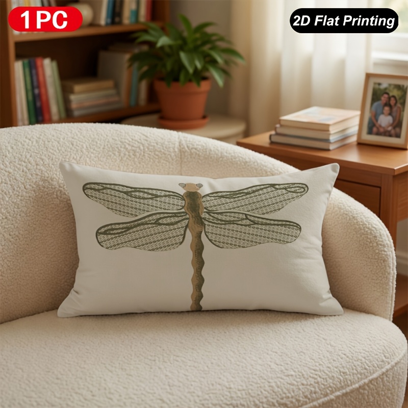 TEMU 1 de cojín lumbar con impresión 2D, ilustración artística vintage de , para interior y exterior, granja, dormitorio, , sofá, decoración interior
