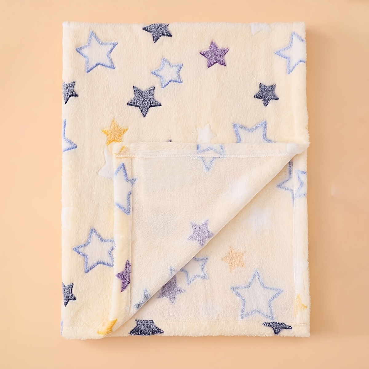 star pattern baby blanket lightweight warm cozy Temu Canada