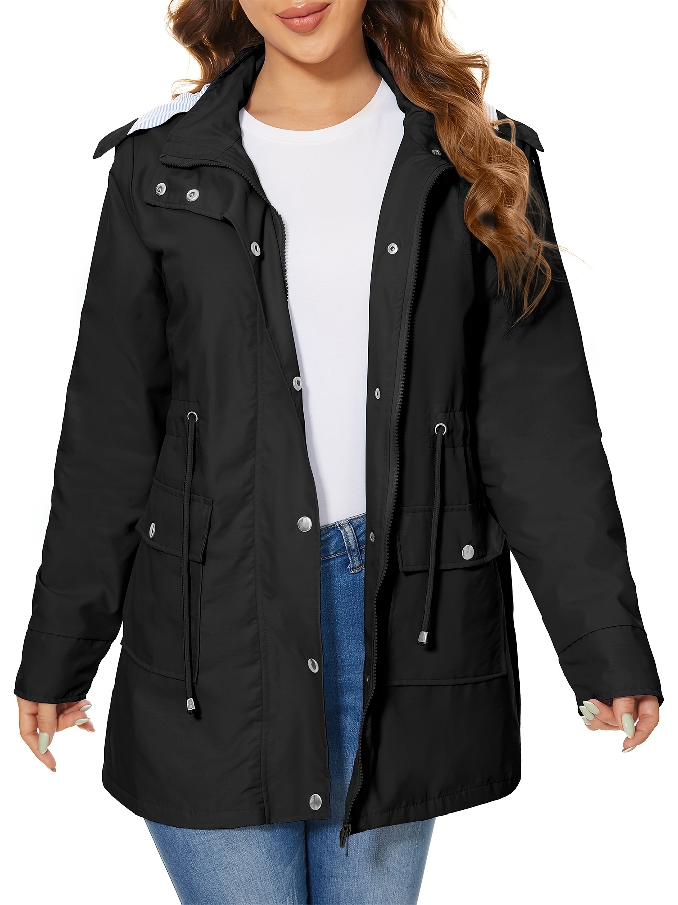 Amazon.com: Women Autumn Jacket Casual Basic Coat Medium And