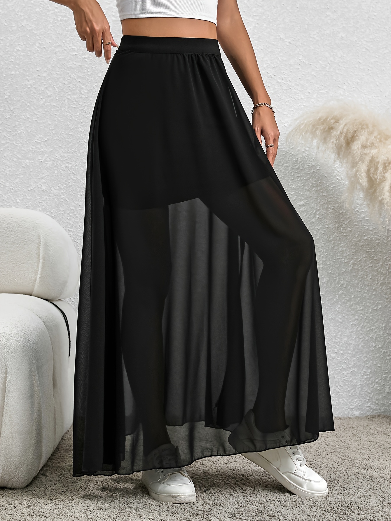 flowy cover up skirt